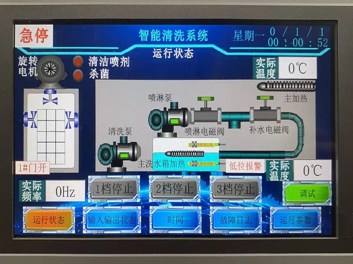 PTW-1900 PLC 彩色触摸屏——循环程序选择、实时温度、CSV 循环日志